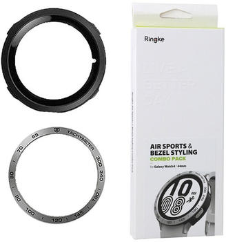 Rearth Ringke Air Sports Samsung Galaxy Watch4 44mm + Bezel Combo silber/schwarz