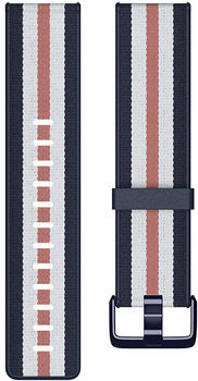 Fitbit Hybridgewebe Armband marineblau/rosa Small