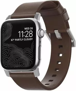Nomad Goods Modern Leather 40/38mm Brown/Silver