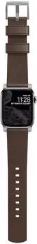 Nomad Goods Modern Leather 40/38mm Brown/Silver – Eleganz trifft auf Funktionalität: Nomad Goods Modern Leather 40/38mm Brown/Silver
