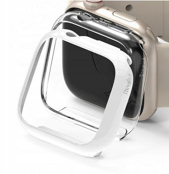 Rearth Ringke Slim (Apple Watch 7 45mm) Clear & White