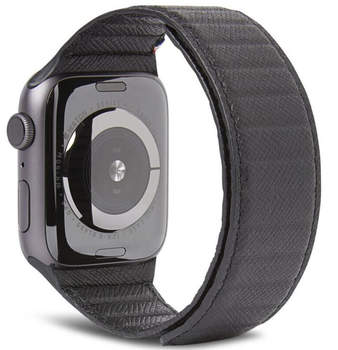 Decoded Magnetic Traction Strap LITE Leder (Apple Watch 1-7/SE 42/44/45mm) schwarz