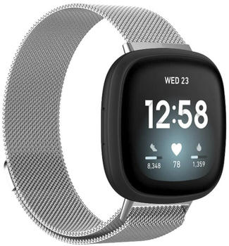 iMoshion Milanese Band Silver (Fitbit Versa 3/Sense)