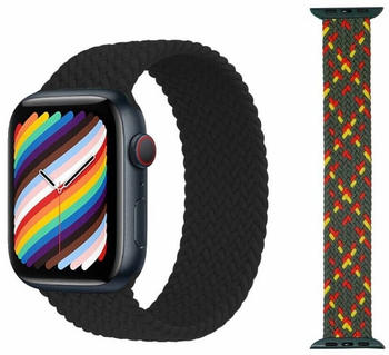 Wigento Apple Watch Series 8 7 41 / 6 SE 5 4 40 / 3 2 1 38mm Größe M / Frauen Uhr Nylon Armband Ersatz Sport Arm Band Muster 23