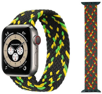 Wigento Apple Watch Series Ultra 49mm 8 / 7 45 / 6 SE 5 4 44 / 3 2 1 42mm Größe M / Frauen Uhr Nylon Armband Ersatz Sport Arm Band Muster 23