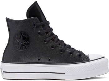 Converse Chuck Taylor All Star Lift High Top Sparkle Party black/black/white