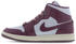 lila: Nike Air Jordan 1 Mid Women
