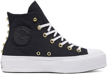 Converse Chuck Taylor All Star Lift High Top Star Studded black/white/gold