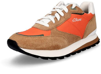 S.Oliver Leder Sneaker orange braun