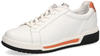 Caprice Leder Textil Sneaker weiß orange