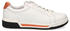 Caprice Leder Textil Sneaker weiß orange