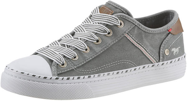 MUSTANG Sneaker grau graugrün 3 cm Plateausohle 74720735-44