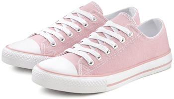 Lascana Sneaker Schnürhalbschuh Textil rosa rosé