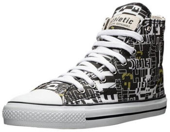 Ethletic White Cap Hi Cut Sneaker Fairtrade Produkt Letters Black Just White