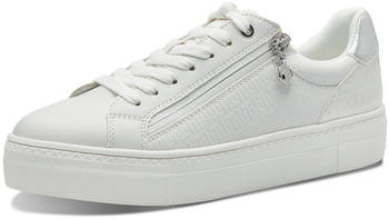 Tamaris Trainers (1-23313-41) embossing silver white