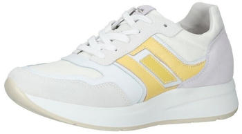Nero Giardini Leder Textil Sneaker weiß gelb