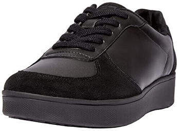FitWear Rally Leather Suede Panel Sneakers All Black