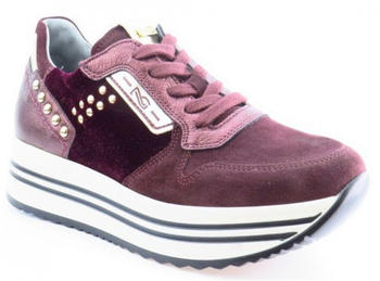 Nero Giardini Velour Met bordo Damen Sneaker rot