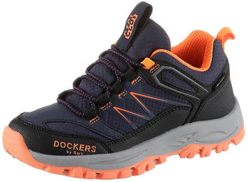 Dockers by Gerli Slip-On Sneaker Schnellverschluss blau orange schwarz