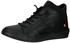 Softinos Leder Textil Sneaker schwarz