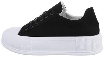 Ital Design Freizeitschuhe Sneakers Low AB978-1- schwarz weiß