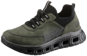 Rieker Slip-On Sneaker zum Schlupfen gr&uuml;n schwarz