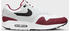 Nike Air Max 1 white/dark team red/pure platinum/black