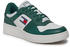 Tommy Hilfiger Retro Essential Leather Basketball Trainers green/white