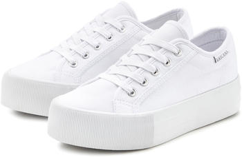 Lascana Sneaker weiß Textil Plateausohle 13961138-38 – Vegane Qualität trifft auf modernes Schuhdesign