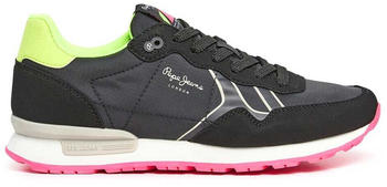 Pepe Jeans Brit Neon Trainers schwarz