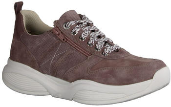 Xsensible SWX3 Lady Sneaker Abrollschuh Schnürer Leder Cinder Rose