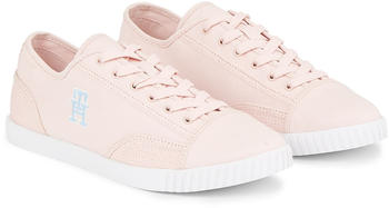 Tommy Hilfiger COMFORT CANVAS SNEAKER Sneaker farbiger Logostickerei rosa