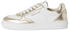 Tamaris Sneaker 1-23617-42 933 Leder light gold weiß Wechselfußbett