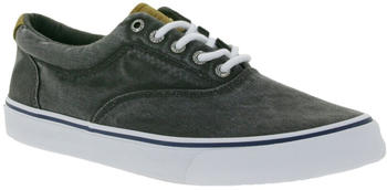 Sperry Top-Sider Bahama Striper II Cvo Canvas-Sneaker Wave-Siping-Technologie STS22513 washed schwarz