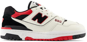 New Balance 550 sea salt with team red and black