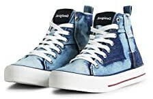 Desigual Shoes BETA TRAVEL Patch 5006 Jeans Sneaker blau