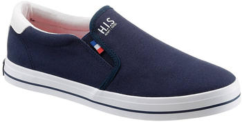 H.I.S Jeans Slip-On Sneaker seitlichen Gummizügen blau weiß