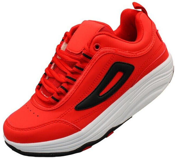 Roadstar Fitnessschuhe Gesundheitsschuhe Sneaker 092 rot schwarz