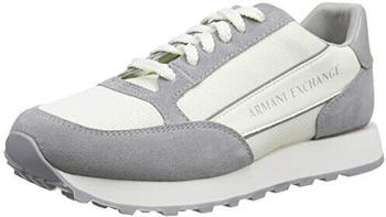 Armani Exchange Sneaker Kontrasteinsätzen gebrochenes weiß silber