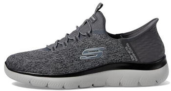 Skechers Summits Key Pace Sneaker anthrazit schwarzer Rand