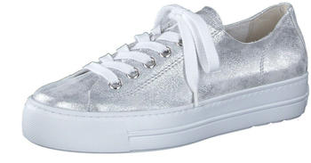 Paul Green Pauls Sneaker silber metallic Glattleder