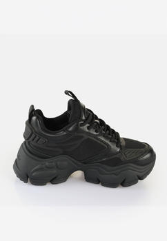 Buffalo Binary Athena Vegan Nappa Mesh Black Girl Schuhe