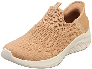 Skechers Ultra Flex 3 0 Vegan Damen Tan Sneaker Mode