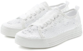 Lascana Sneaker leichter Plateausohle wei&szlig;