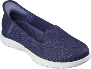 Skechers ON-THE-GO FLEX-CLOVER Slip-On Sneaker blau weiß