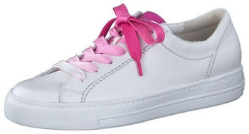 Paul Green Sneaker Glattleder weiß pink
