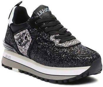 LIU Jo Sneakers Maxi Wonder Glitter BF3013 TX007 schwarz
