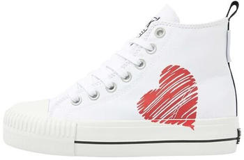 British Knights Kaya MID Sneaker weiß schwarz rotes Herz