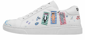 DOGO Cats on the Beach Sneaker weiß