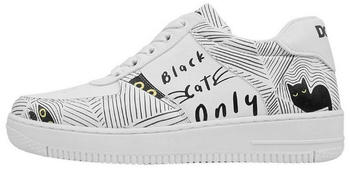 DOGO Black Cats Only Sneaker vegan weiß